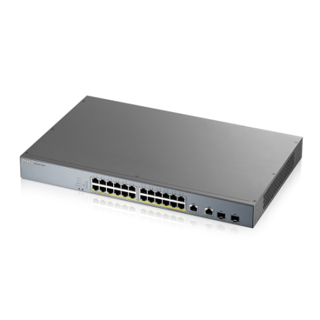 25418-Zyxel GS1350-26HP-EU0101F switch Gestionado L2 Gigabit Ethernet (10/100/1000) Energia sobre Ethernet (PoE) Gris