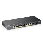 25442-Zyxel GS1100-10HP v2 No administrado Gigabit Ethernet (10/100/1000) Energia sobre Ethernet (PoE) Negro