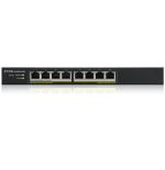 25458-ZYXEL GS1915-8EP, 8-PORT GBE POE SMART HYBRID MODE SWITCH, STANDALONE OR NEBULAFLEX CLOUD, 60 WATT 802.3AT, DESKTO
