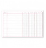 2546-LIBRO 1/4 APAISADO CUENTAS CORRIENTES NUMERADO 100 HOJAS (64069/A) INGRAF 350207