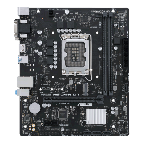 25469-ASUS PRIME H610M-R D4 Intel H610 LGA 1700 micro ATX