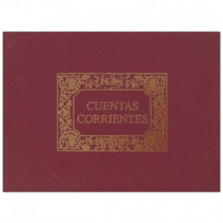 2547-LIBRO 1/4 APAISADO CUENTAS CORRIENTES NUMERADO 100 HOJAS (64069/A) INGRAF 350207