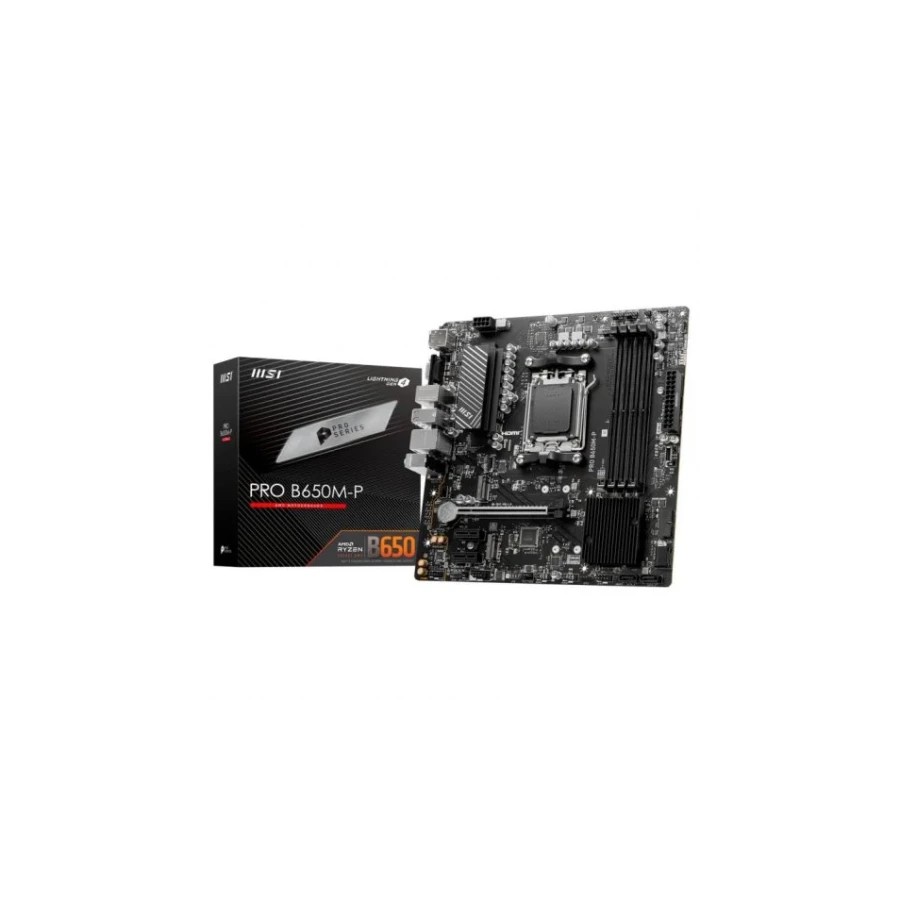 25582-PLACA MSI PRO B650M-P,AMD,AM5,B650,4DDR5,192GB,VGA+HDMI+DP,4SATA3+2M.2,2.5GBE,7USB3.2,MATX