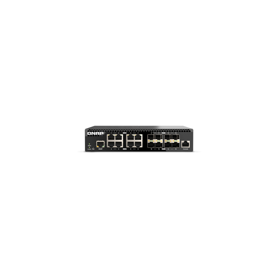 25614-QNAP QSW-M3216R-8S8T switch Gestionado L2/L3 10G Ethernet (100/1000/10000) 1U Negro