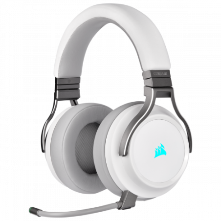 2562-Corsair Virtuoso RGB Auriculares Diadema Conector de 3,5 mm USB tipo A Blanco