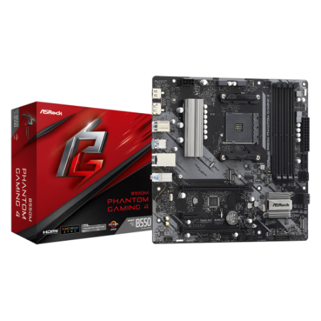 25662-Asrock B550M Phantom Gaming 4 AMD B550 Zocalo AM4 micro ATX