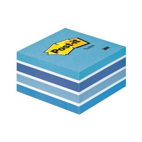 25667-CUBO 450 HOJAS NOTAS ADHESIVAS 76X76MM COLORES SURTIDOS AZULES 2028-B POST-IT 7100172385
