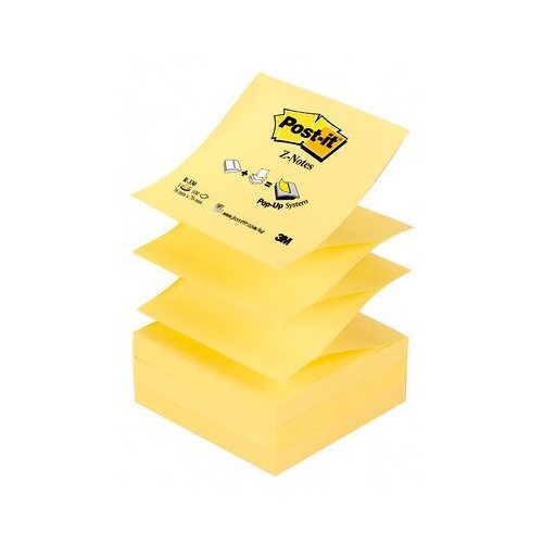 25669-BLOC 100 HOJAS Z-NOTES ADHESIVAS 76X76MM CANARY YELLOW R330-CY-W10 POST-IT 7100317838