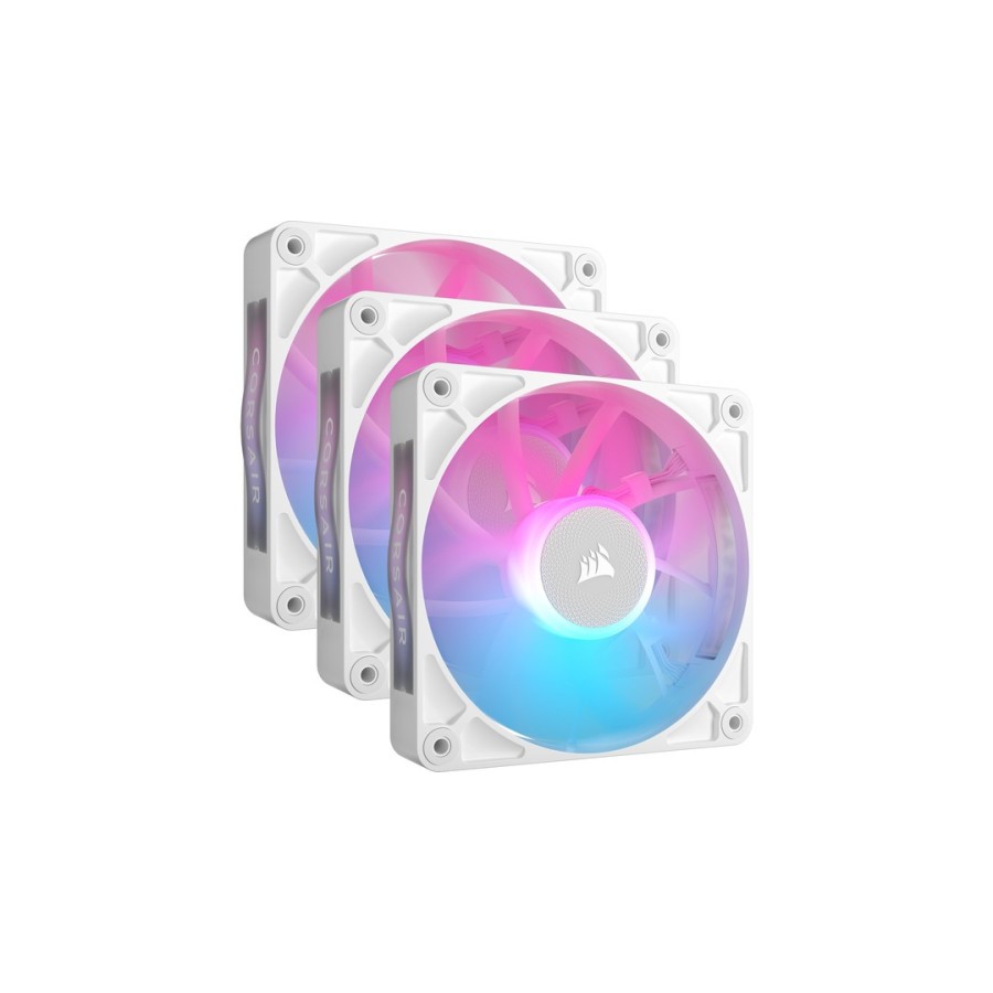 25686-VENTILADOR CAJA CORSAIR RX RGB SERIES iCUE LINK RX120 RGB BLANCO TRIPLE PACK CO-9051022-WW