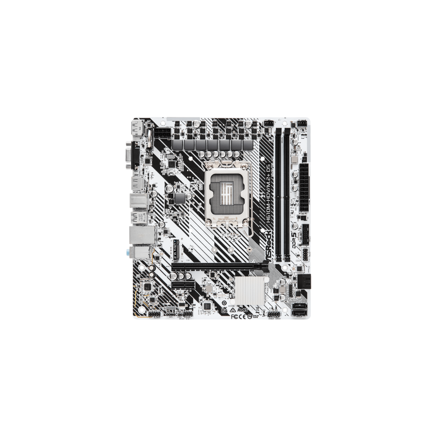 25698-Asrock H610M-HDV/M.2+ D5 Intel H610 LGA 1700 micro ATX