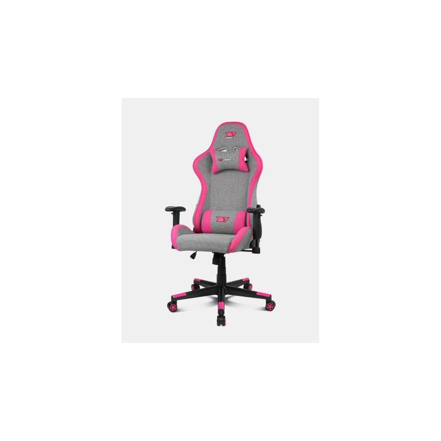 25766-DRIFT DR90 PRO Silla para videojuegos de PC Asiento acolchado Gris, Rosa