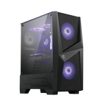 25775-CAJA MSI MAG FORGE 100M,3x2.5"+2x3.5",3x120MM (RGB) +1x120MM,2xUSB3.2+AUDIO+MICRO,MID-TOWER,NEGRA