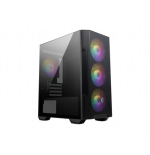 25784-MSI MAG FORGE M100R carcasa de ordenador Midi Tower Negro, Transparente