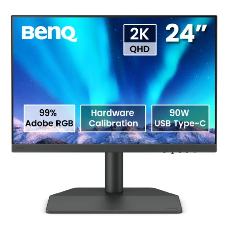 25791-MONITOR PARA FOTOGRAFOS BENQ SW242Q 24.1" IPS,2K, 2560 X 1600, 16:10, 99% ADOBE RGB, 98% P3, CALIBRACION, USB-C 90