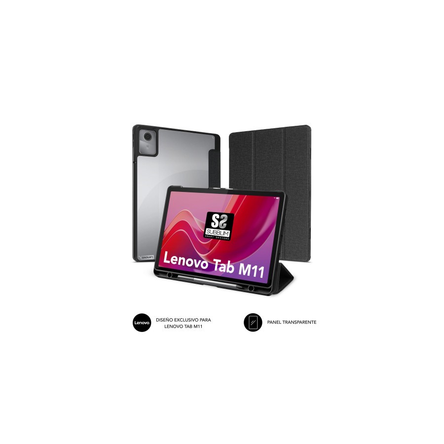 25797-SUBBLIM CLEAR SHOCK CASE LENOVO TAB M11
