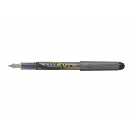 258-PLUMA DESECHABLE VPEN SILVER NEGRO PILOT SVP-4M-B
