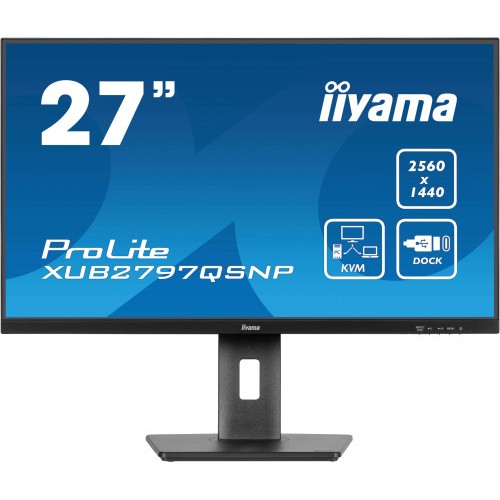 25812-MONITOR IIYAMA PROLITE XUB2797QSNP 27" QHD 1440P  - IPS, 100HZ, 1MS, SPEAKERS, DP