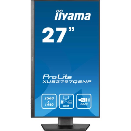 25813-MONITOR IIYAMA PROLITE XUB2797QSNP 27" QHD 1440P  - IPS, 100HZ, 1MS, SPEAKERS, DP