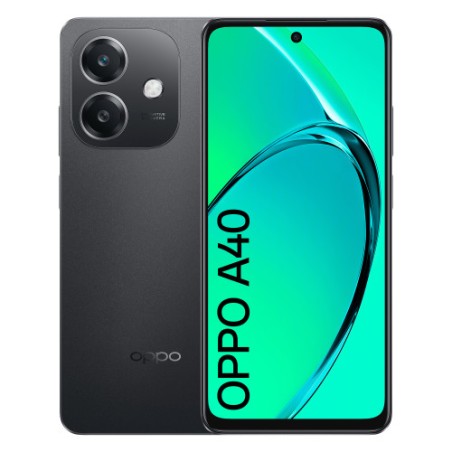 25824-OPPO A40 16,9 cm (6.67") SIM doble Android 14 4G USB Tipo C 6 GB 128 GB 5100 mAh Negro