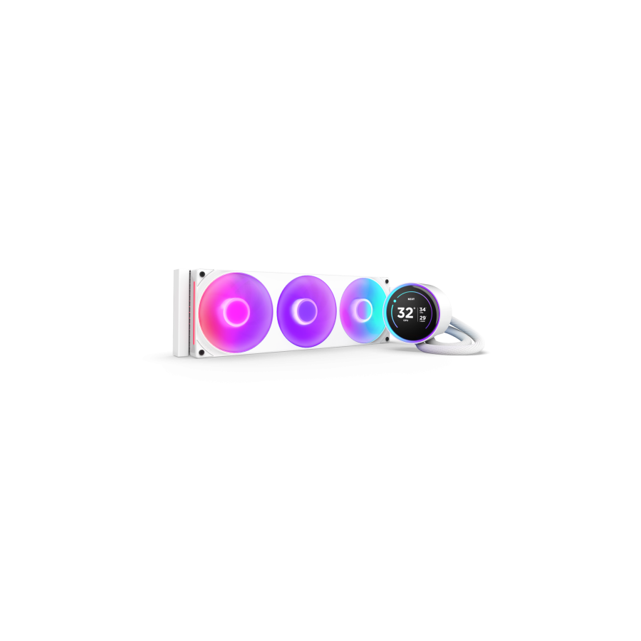 25871-NZXT Kraken Elite 360 RGB Procesador Sistema de refrigeracion liquida todo en uno 12 cm Blanco 1 pieza(s)