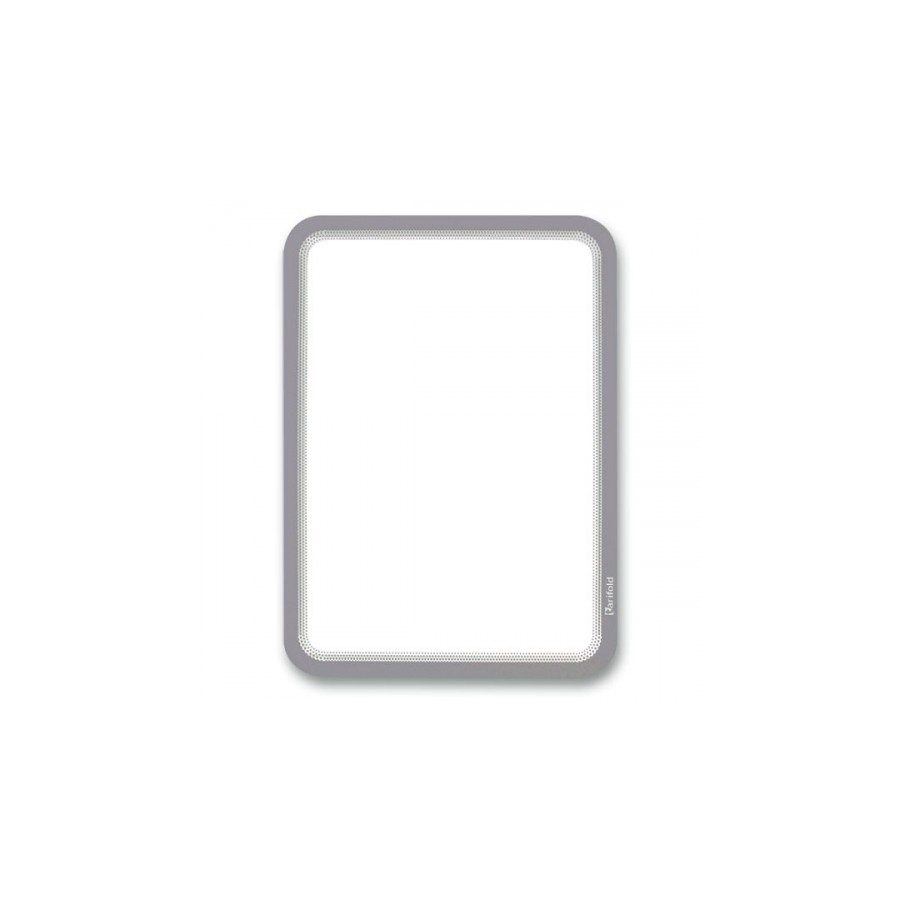 2607-PACK DE 2 MARCO ADHESIVO MAGNETO A4 CON CIERRE MAGNETICO PLATA TARIFOLD 194950