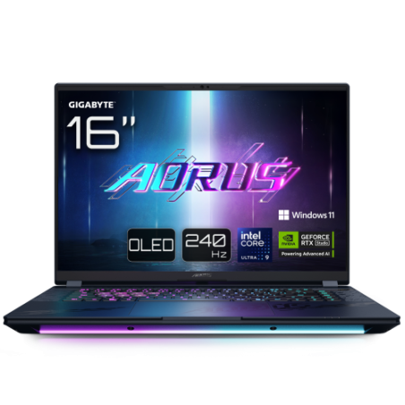 26100-GIGABYTE AORUS MASTER 16 BYH Portatil Gaming - 16,0", 240Hz OLED, Intel Core 275HX, NVIDIA RTX 5080 GPU, 32GB DDR5