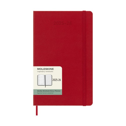 26147-AGENDA 18M 2025-2026 SEMANAL L (13 X 21 CM) ROJO TAPA DURA MOLESKINE DHF218WN3Y26