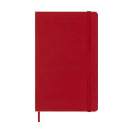 26148-AGENDA 18M 2025-2026 SEMANAL L (13 X 21 CM) ROJO TAPA DURA MOLESKINE DHF218WN3Y26