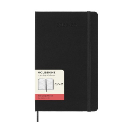 26153-AGENDA 18M 2025-2026 DIARIA L (13 X 21 CM) NEGRA TAPA DURA MOLESKINE DHB18DC3Y26