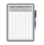 2616-MARCO PORTA NOTAS ADHESIVO MAGNETO A4 CON CIERRE MAGNETICO PLATA TARIFOLD 194110