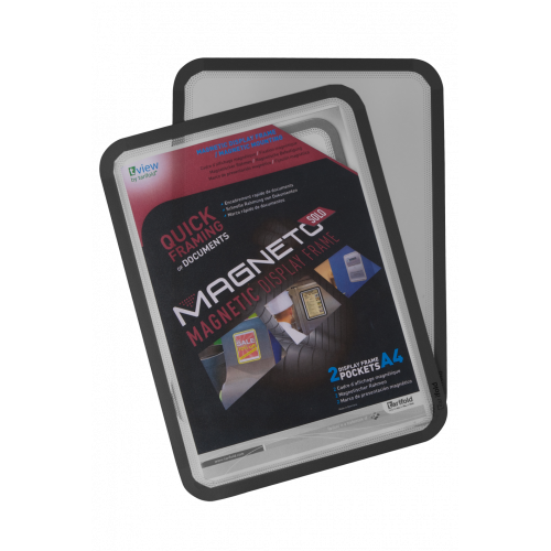 2623-PACK DE 2 MARCO MAGNETICO MAGNETO SOLO A4 NEGRO TARIFOLD 195037