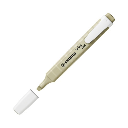 26250-MARCADOR FLUORESCENTE SWING COOL NATURE TRAZO 1/4MM. VERDE BARRO STABILO 275/137