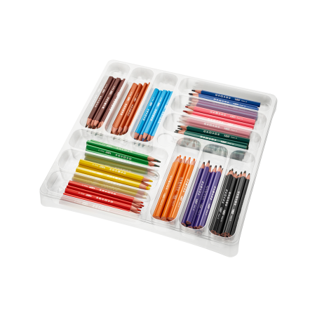 26274-CAJA 144 LAPICES DE COLORES SURTIDOS CLASSPACKS EVOLUTION TRIANGLE BIC 8878311