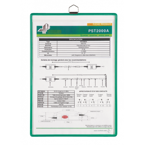 2628-PACK DE 5 FUNDAS A4 COLGANTES CON ANILLA COLOR SURTIDO TARIFOLD 154509