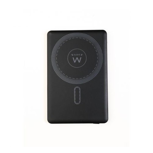 26306-EWENT POWERBANK ULTRASLIM MAGSAFER 5000MAH  PD 20W, 1X USB-C (IN/OUT), 1X USB-A PORT, 104X67X8´55MM, 112GR, BLACK