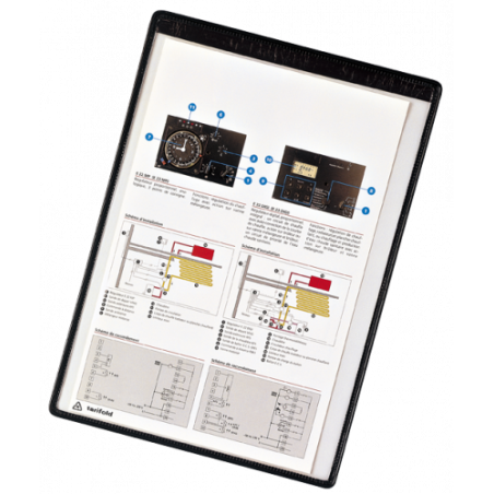 2631-PACK DE 5 FUNDAS MAGNETICA CON MARCO NEGRO TARIFOLD 194607