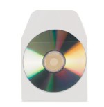 2632-PACK DE 10 FUNDAS CD-DVD PP TRANSPARENTE AUTOADHESIVAS CON SOLAPA 3L 6832-10