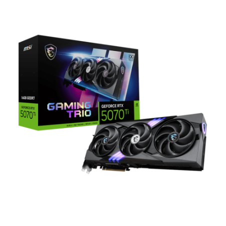 26343-MSI GAMING GeForce RTX 5070 Ti 16G TRIO OC NVIDIA 16 GB GDDR7