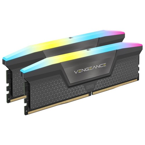 26376-MEMORIA CORSAIR DDR5 64GB 2X32GB PC6000 VENGEANCE RGB CMH64GX5M2B6000Z38