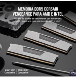 26467-MEMORIA CORSAIR DDR5 32GB 2X16GB PC6400 VENGEANCE BLANCA CMK32GX5M2B6400Z32W