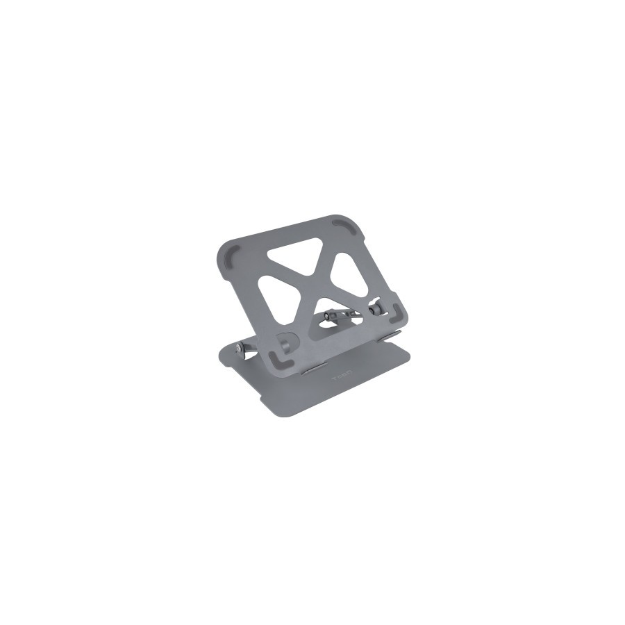 26512-TOOQ SOPORTE ELEVADOR DE ALUMINIO AJUSTABLE ERGONOMICO PARA PORTATILES, GRIS