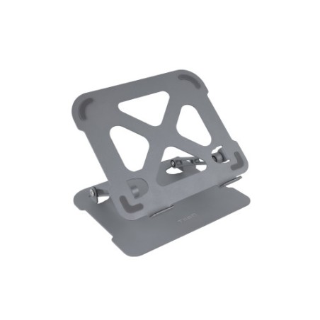 26512-TOOQ SOPORTE ELEVADOR DE ALUMINIO AJUSTABLE ERGONOMICO PARA PORTATILES, GRIS