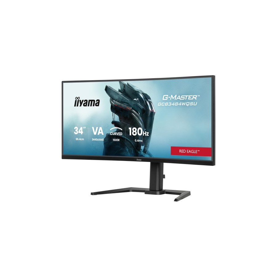 26567-MONITOR IIYAMA G-MASTER GCB3484WQSU-B1, 34", CURVATURA 1500R, 180HZ, 500CD