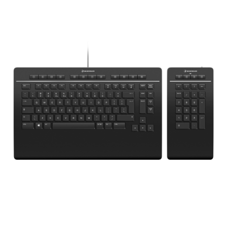 26575-3Dconnexion Keyboard Pro with Numpad teclado Oficina USB + RF Wireless + Bluetooth QWERTY Internacional de EE.UU.