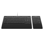 26576-3Dconnexion Keyboard Pro with Numpad teclado Oficina USB + RF Wireless + Bluetooth QWERTY Internacional de EE.UU.