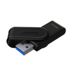 26578-Kingston Technology DataTraveler 64GB Portable USB 3.2 Gen 1 Exodia S (Black/Black)