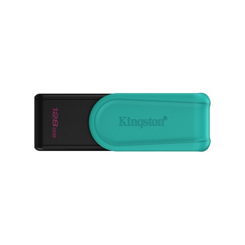 26579-Kingston Technology DataTraveler 128GB Portable USB 3.2 Gen 1 Exodia S (Black/Turquoise)