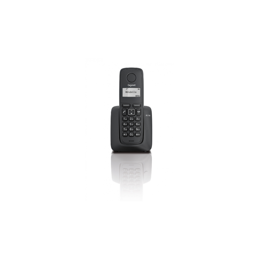 26590-Gigaset A116 Telefono DECT Identificador de llamadas Negro