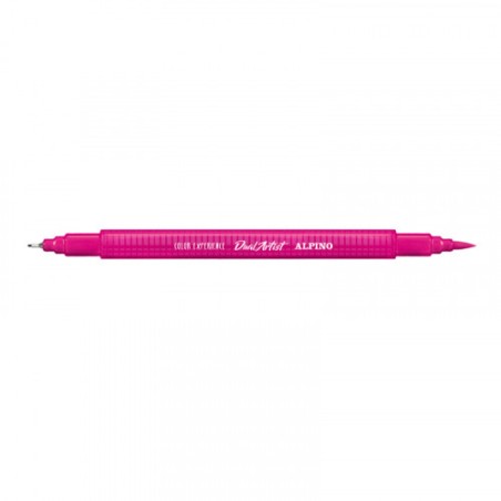 26635-CAJA 12 ROTULADORES DOBLE PUNTA CON PUNTA PINCEL ALPINO AR000186