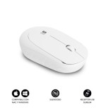 26644-SUBBLIM Raton Business Plus Silencioso inalambrico 2.4G 1200 DPI Blanco